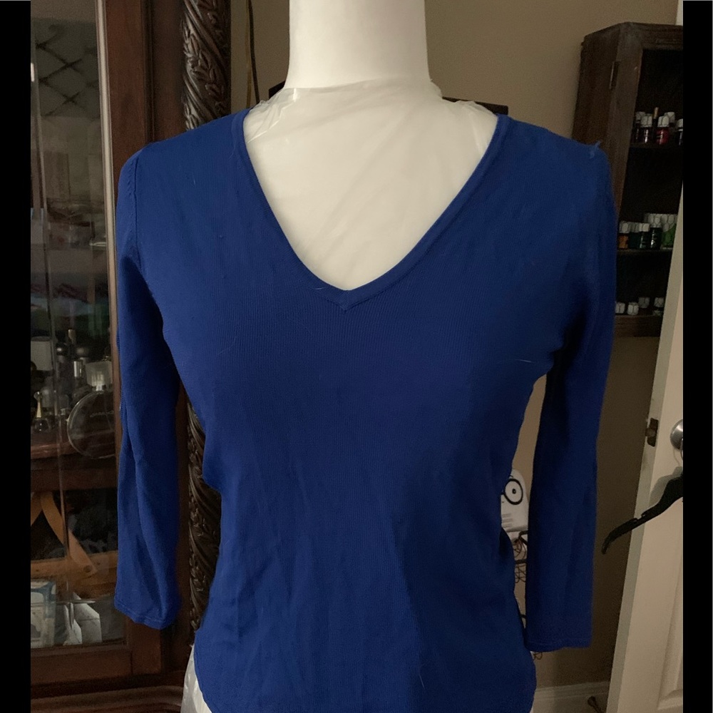 Silks brand royal blue lightweight sweater